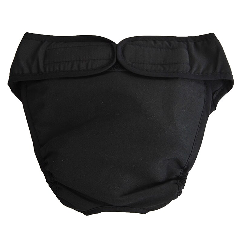 Dog Diaper Physiological Pants Sanitary Washable Female Dog Shorts Panties Pet Cat Underwear For Small Dogs Puppy Panties: Black / XL