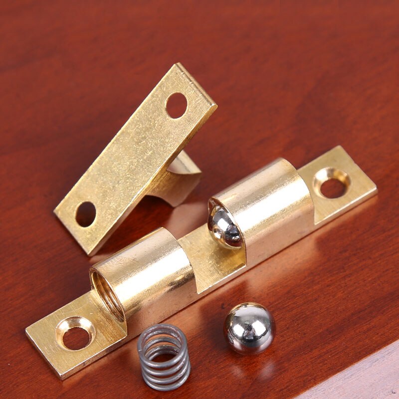 10 pieces S brass cabinet Catches metal furniture Hardware door catches and door closer kitchen Cabinets hardware