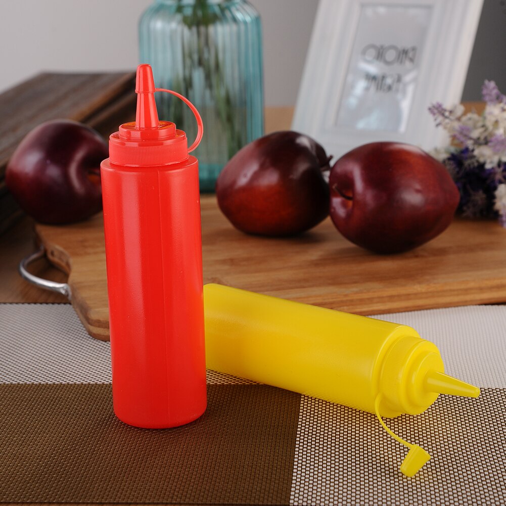 Plastic Sauce Bottle Squeeze Pot Squeeze Bottle Pot Chocolate Tomato Bottle Squeeze Sauce Bottle Salad Kitchen Tool