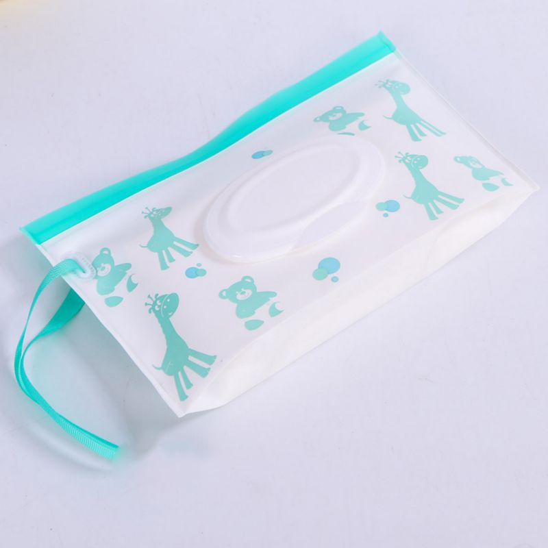 Estuche dispensador de bolsas para toallitas húmedas, bolsa de embrague de viaje, funda cartuchera reutilizable portátil, práctico contenedor de toallitas, producto de almacenamiento para el hogar, 1 ud.