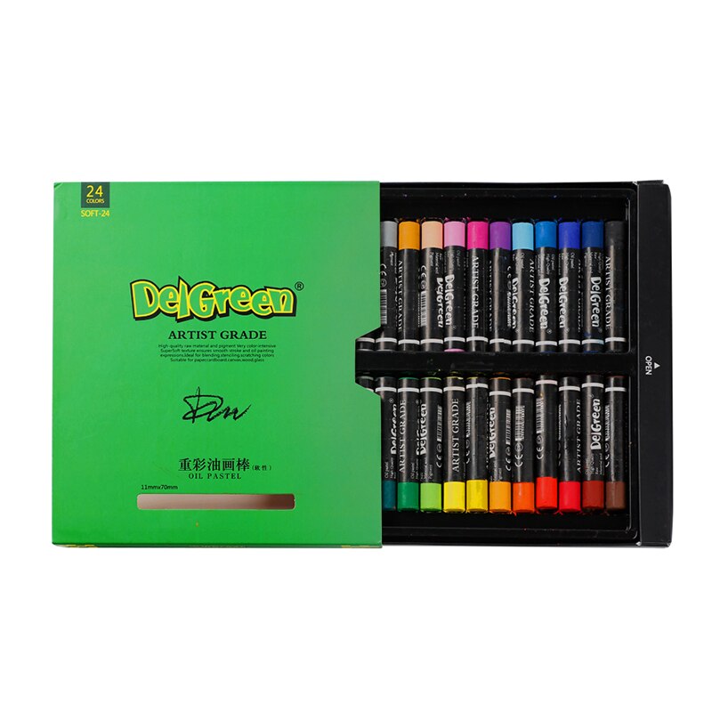 12/24/36 colors Oil Pastels Set Round Shape Oil Pastel Crayon Sticks for Artist Students Drawing Pen School Stationery