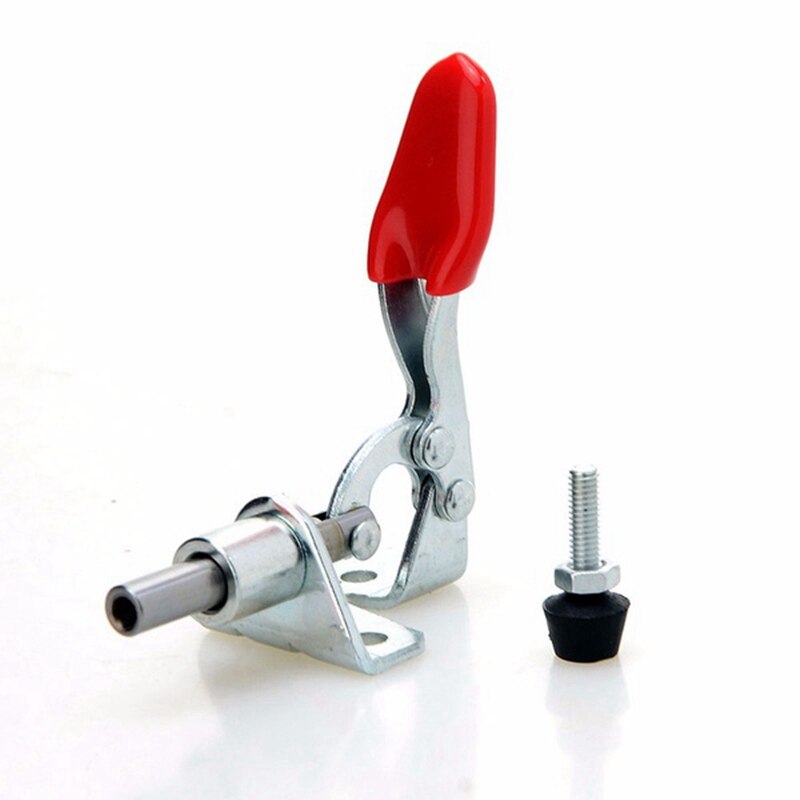 1Pcs Hand Tool Toggle Clamp Vertical with 4 PCS 60 Lbs Antislip Covered Hand Tool Toggle Clamp Horizontal Clamp 201A
