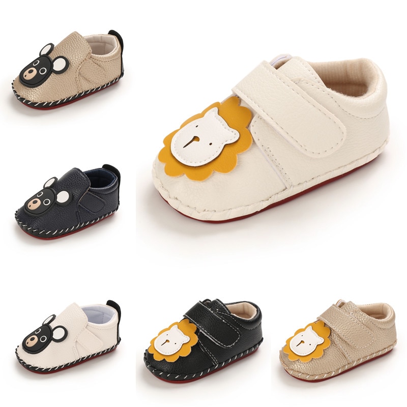 2021 primavera/outono tênis novos sapatos de bebê meninos macio-sola antiderrapante bonito dos desenhos animados sola de borracha sapatos casuais da criança para 0-18m