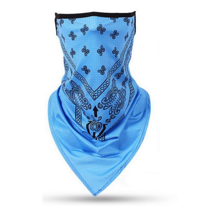 Unisex kvinder herre åndbar trekant bandana halvt ansigt halstørklæde mænd kvinder tørklæde: A10