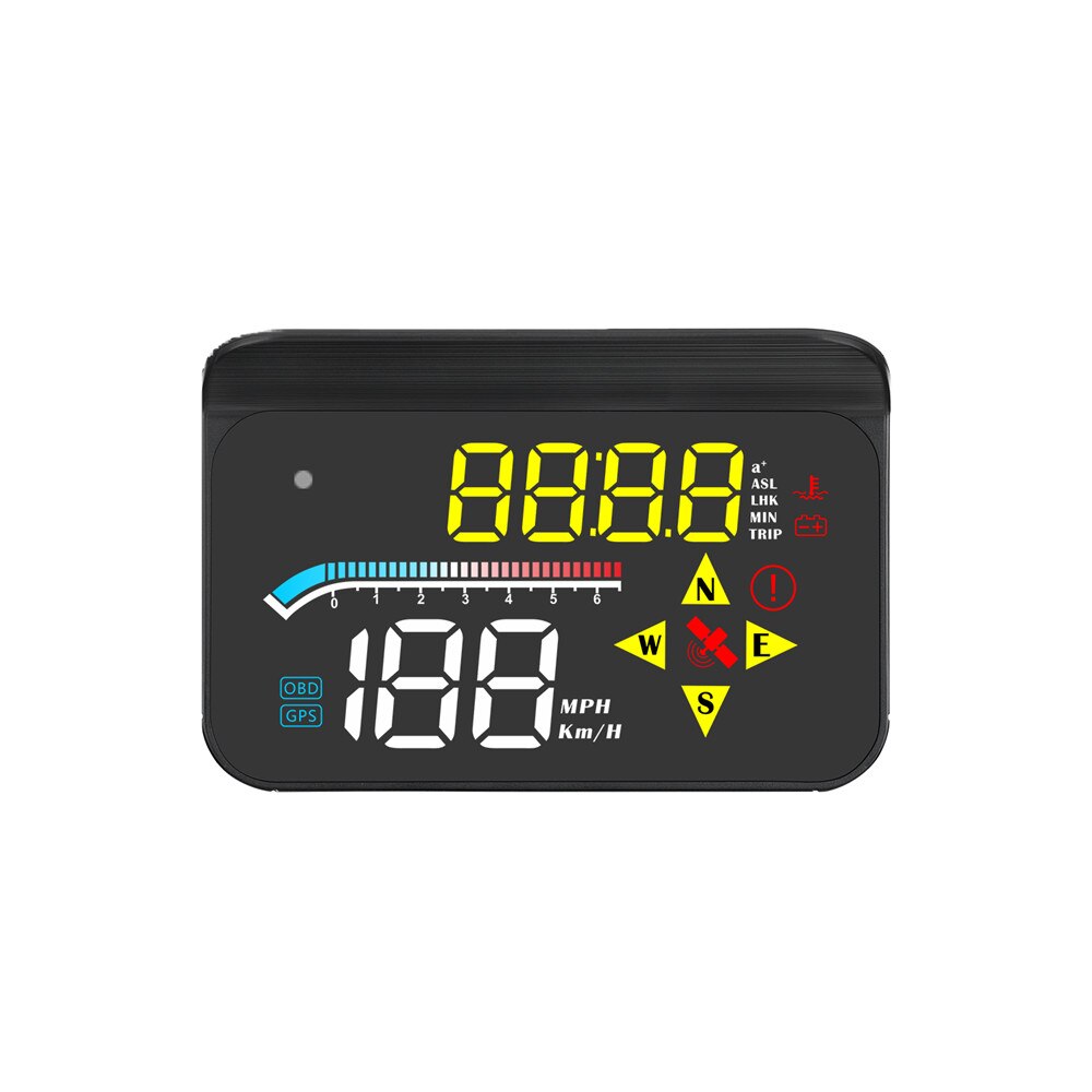 3.5 Inch Car HUD Displayer Universal HUD M17 LED Windshield Speedometer OBD2+GPS Car HUD Head Up Display