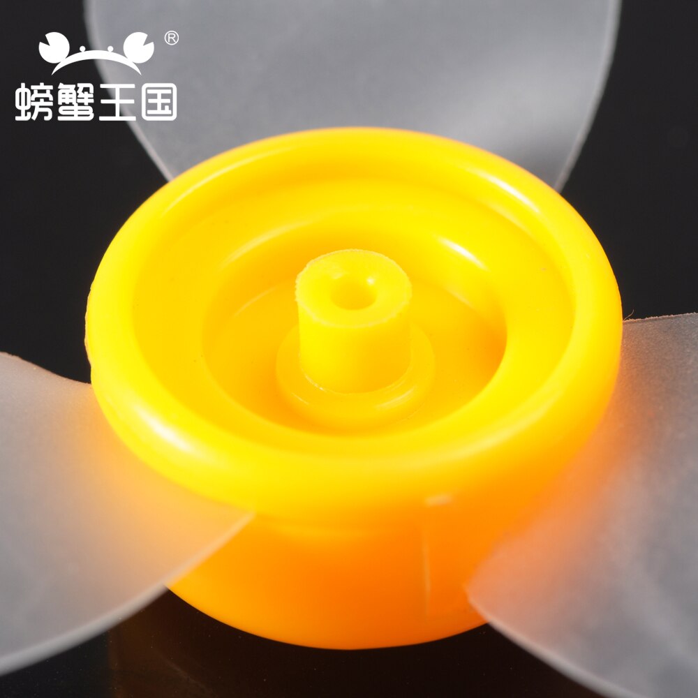 10pcs 72mm Aperture 2mm Transparent Soft Blade DIY Propeller Model Toy Spare Parts May06
