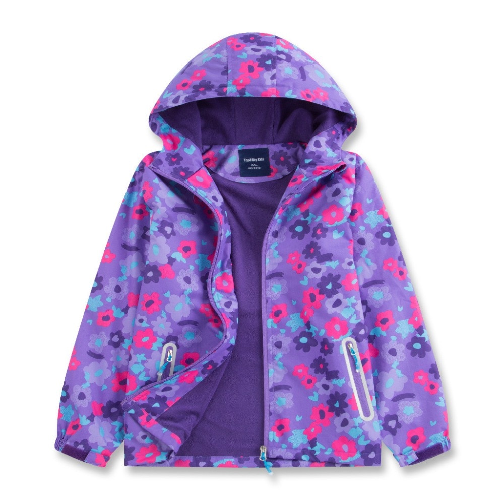 Spring Autumn Children Girls Jackets Kids Casual Windbreaker For Girls Outerwear Double-Deck Waterproof Windproof Coat