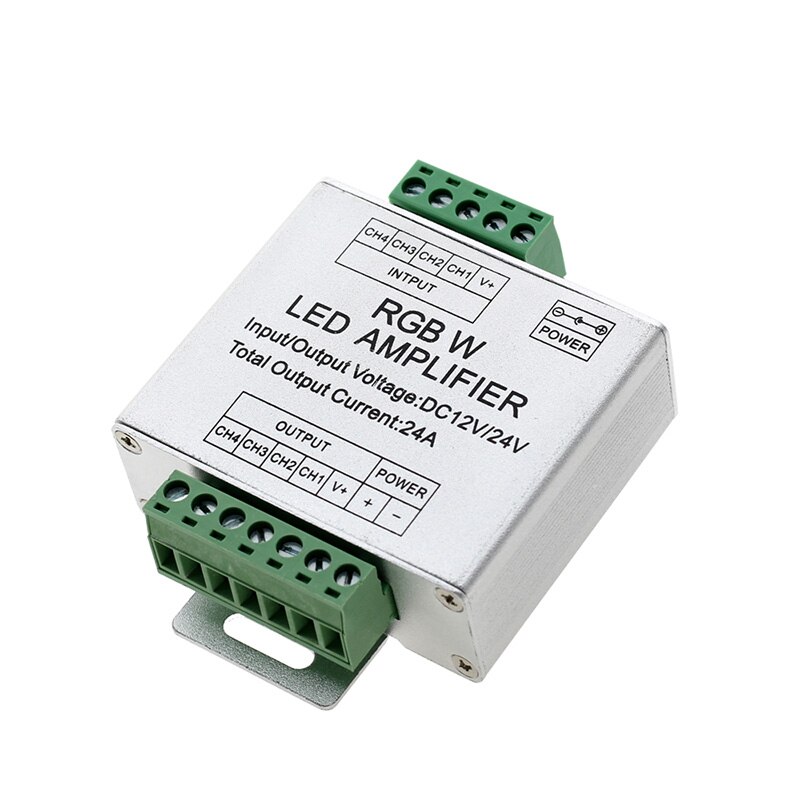 DC12V-24V 24A Rgb Rgbw Versterker Led Controller Signaalversterker Voor Led Strip Licht Tape Rgb Rgbw Rgbww Power Repeater Console: RGBW 24A