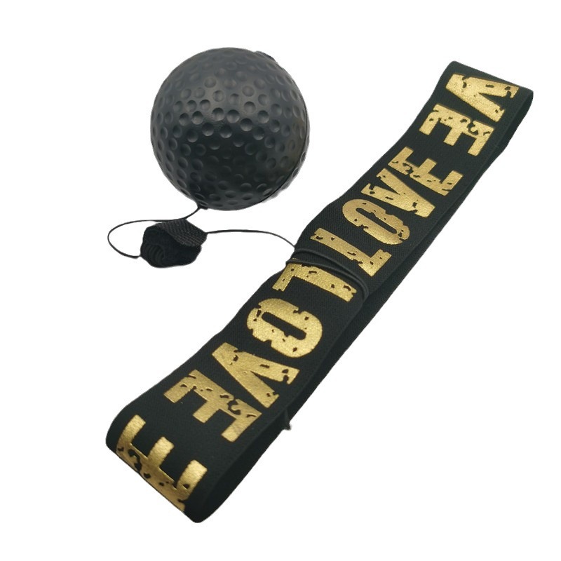 Pelota de boxeo de velocidad para reflejos, pelotas de goma para entrenamiento de reacción de agilidad con banda para el sudor, accesorios para equipos de Fitness