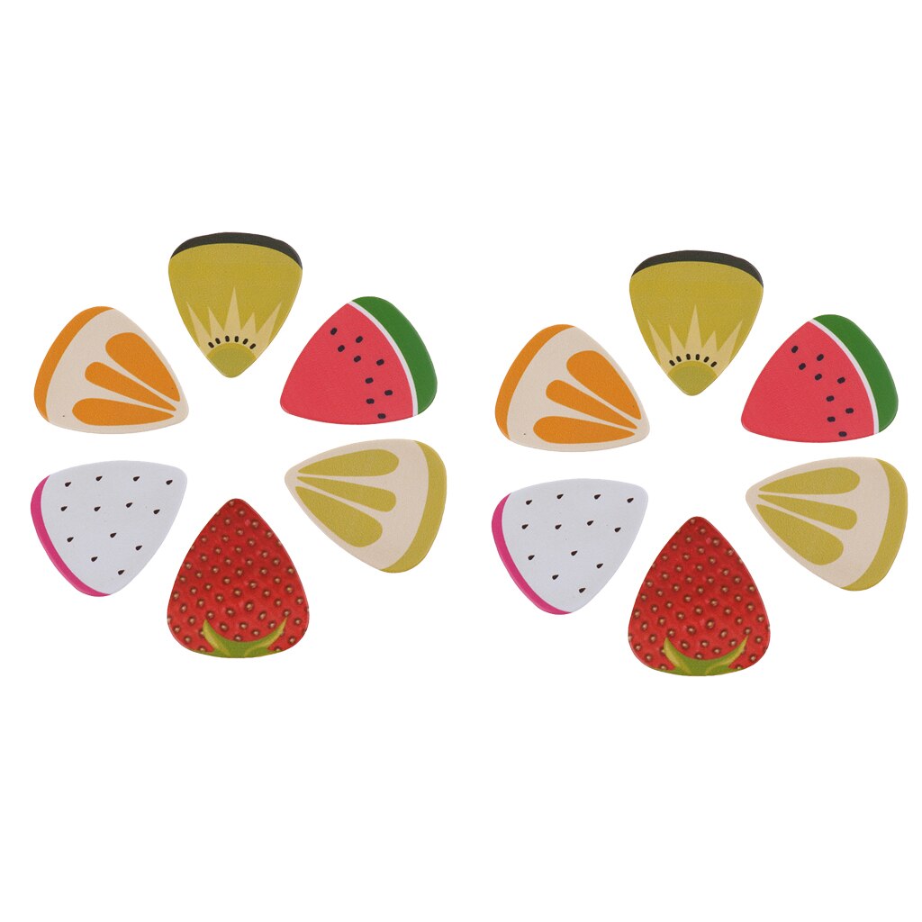 12 Stuks Fruit Celluloid Akoestische Gitaar Plectrum Picks Voor Ukelele Gitaar Onderdelen Leuke Gitaar Onderdelen & Accessoires Meisje Kinderen