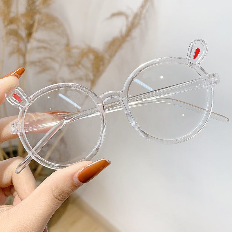 ZUEE-gafas de sol clásicas para niños y niñas, bonitas gafas de sol con dibujos de animales, alas de flores, protección para exteriores: Transparent