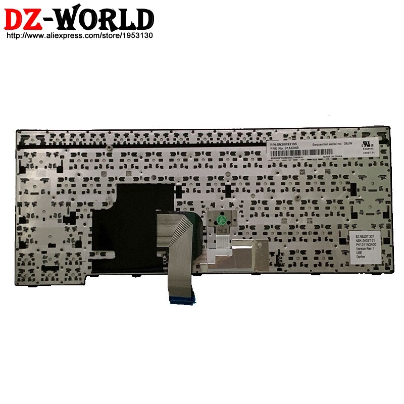 teclado Inglés para Lenovo Thinkpad E450 E450C E455 E460 E465 Laptop 04X6181