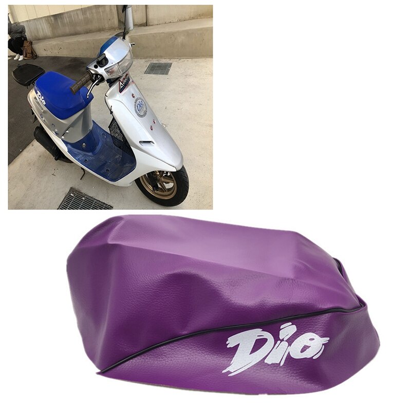 Funda de asiento de motocicleta, cubierta de cuero de imitación para HONDA DIO AF27/AF28, modificación de motocicleta