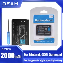 3,7 V 2000mAh CTR-003 Wiederaufladbare Lithium-Batterie Für Nintendo 2DS XL 3DS CTR-001 JAN-001 kabellos Regler Ersatz zelle