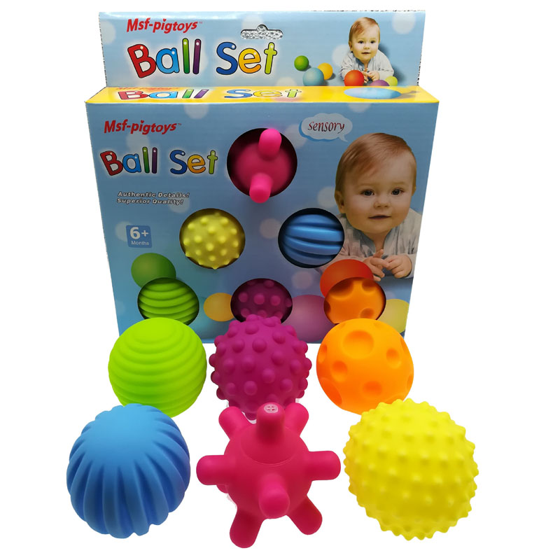 4-6 Stuks Structuur Multi Bal Set Ontwikkelen Baby Tactiele Zintuigen Speelgoed Baby Touch Hand Bal Speelgoed Baby training Bal Massage Zachte Bal