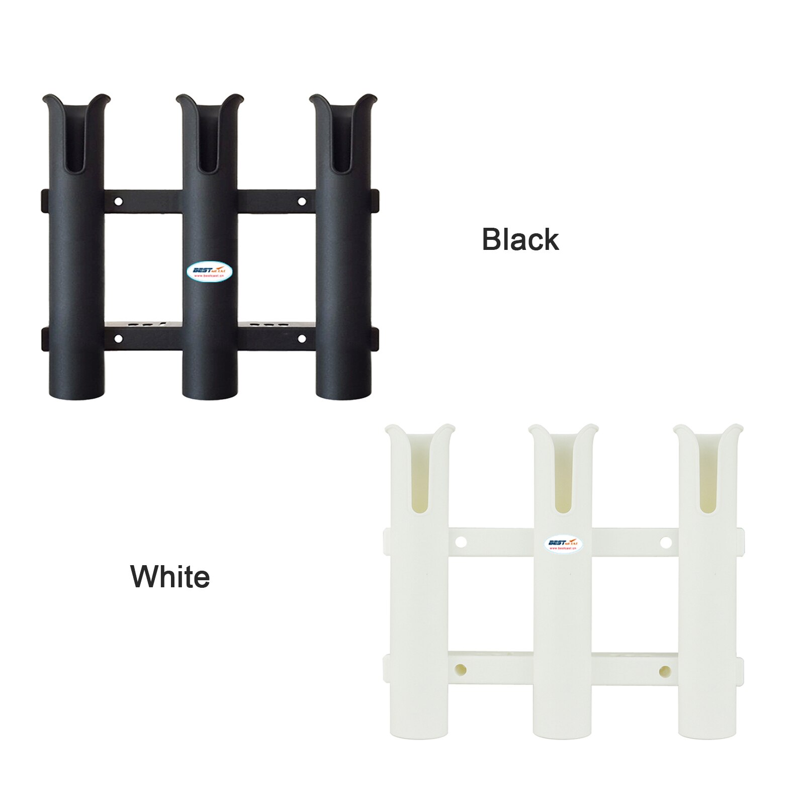 3 tubi Link plastica bianca canna da pesca portapacchi porta canna da pesca presa per barca scatola da pesca marina kayak barca yacht