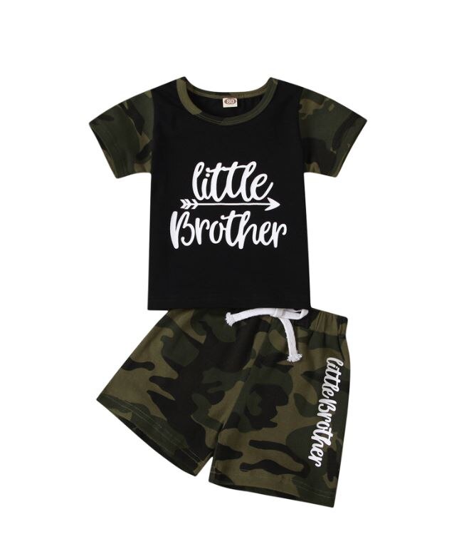 Ensemble de vêtements pour bébés garçons, T-shirt à manches courtes et Short, ensemble deux pièces pour fête d'anniversaire, photographie