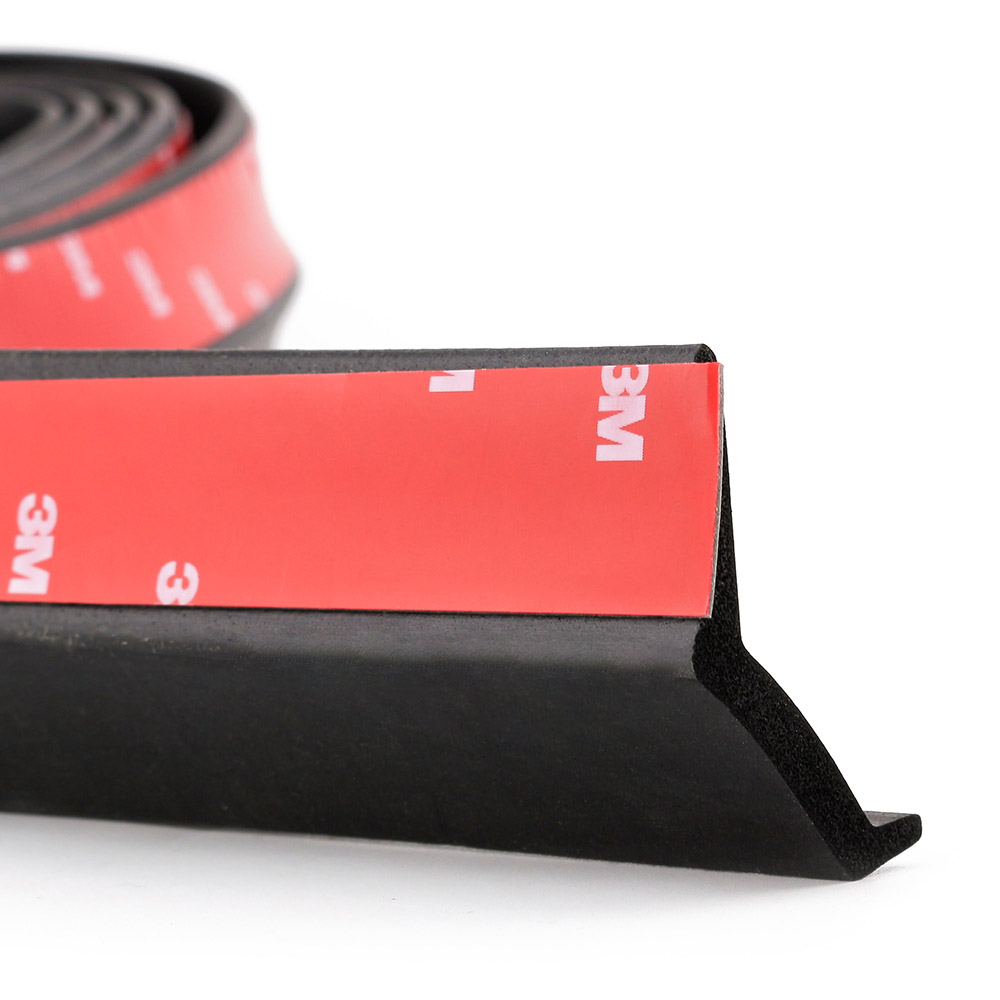 Rubber Soft Black bumper Strip Car 60mm Width 2.5m length Exterior Front Bumper Lip Kit / Car bumper Strip