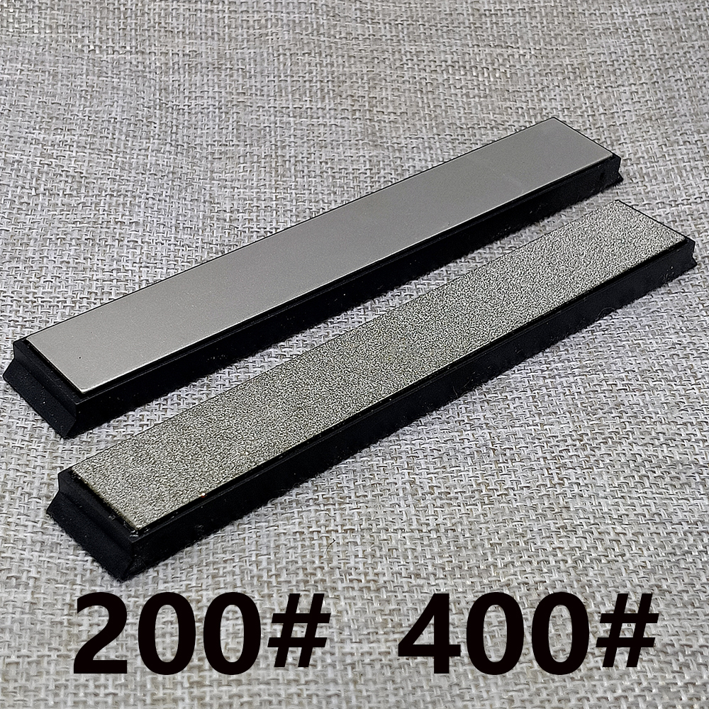 Diamond Bar Slijpsteen Plaat Set 6 &quot;Voor Edge Pro Ruixin Pro Rx008 Standaard 20/25 Mm Aluminium/Pvc base: 20mm 200 400