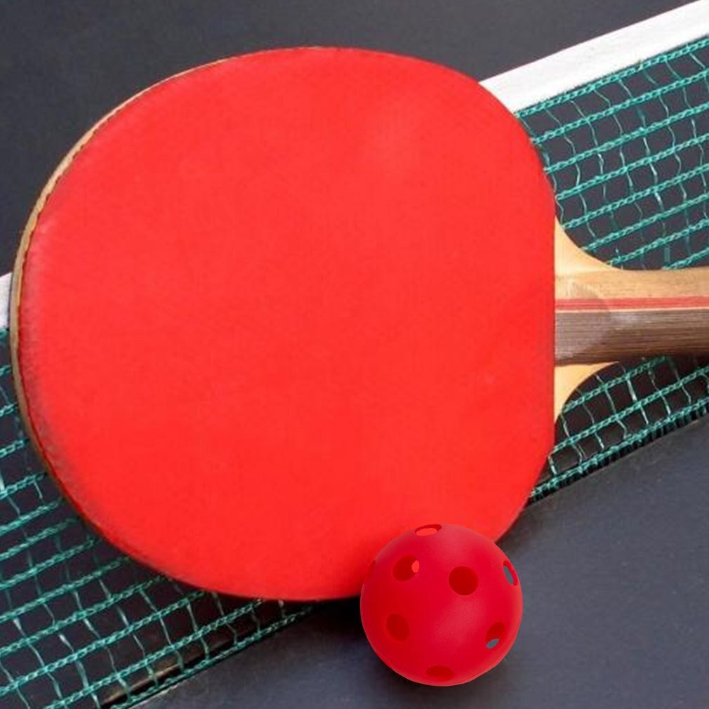 3 Stuks Geperforeerde Pickleball Rode Pickleball Bal Met Gaten Speelgoed Bal Voor Indoor En Outdoor Rechtbanken