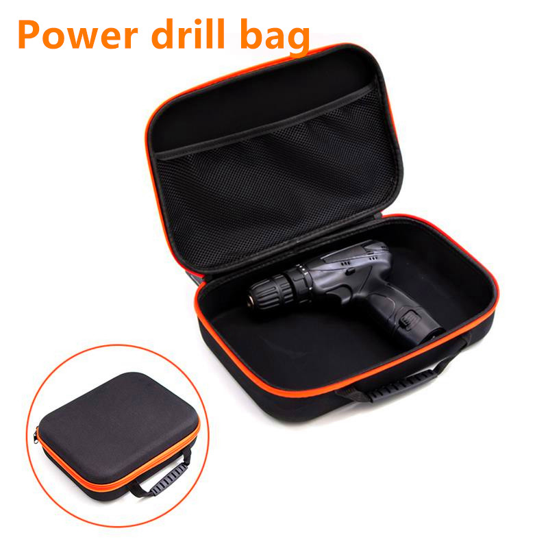 Electric Drill Bag Electric Screwdriver Suitcase Power Tool Storage Bag Waterproof Oxford Handbag Carry Case Large Capacity