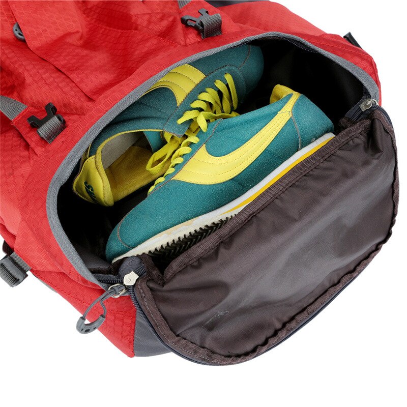 60L Zaini Da trekking di sport degli uomini di Sacchetti di nylon di campo Viaggi Pacchetto della vita Delle Donne trekking Impermeabile Zaini all'aperto ultra-luce Borse