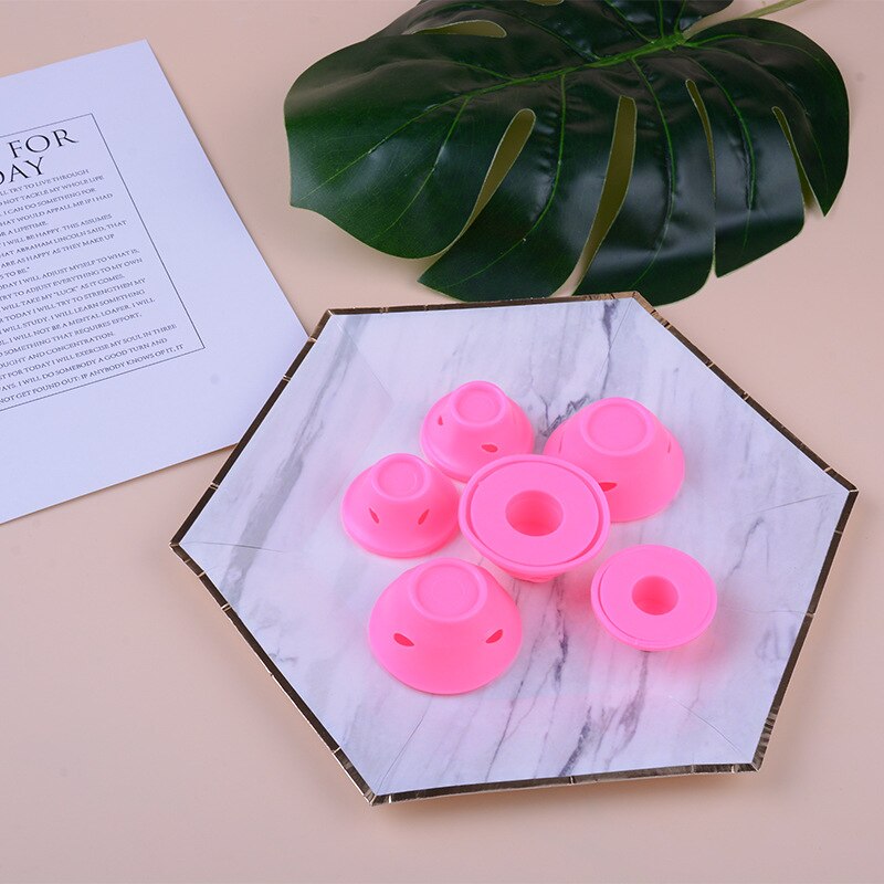 10 pièces spirale magique bigoudis bigoudis Silicone caoutchouc souple friser les femmes bouclés outils de coiffure étoile même Style