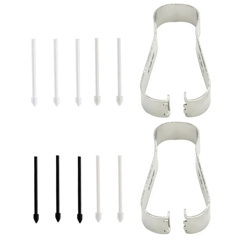 1 sett for samsung galaxy note 10 / 20 /  note 20 ultra berøringsskjerm stylus s-pen penn påfyll tips tips erstatning spiss med metallklips