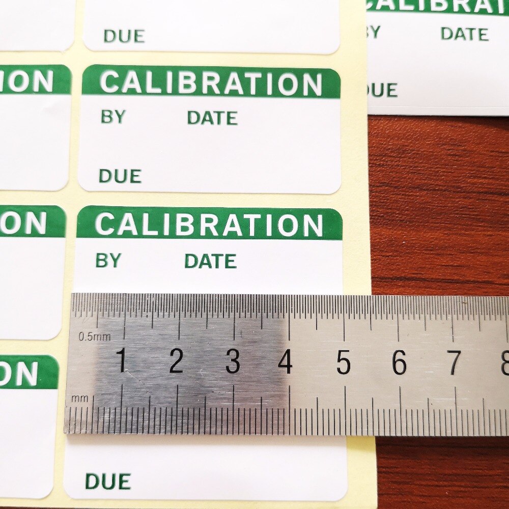 600 pcs/lot, 50x25mm CALIBRATION work stickers, Self-adhesive gloss paper label sticker, Item No. GU03