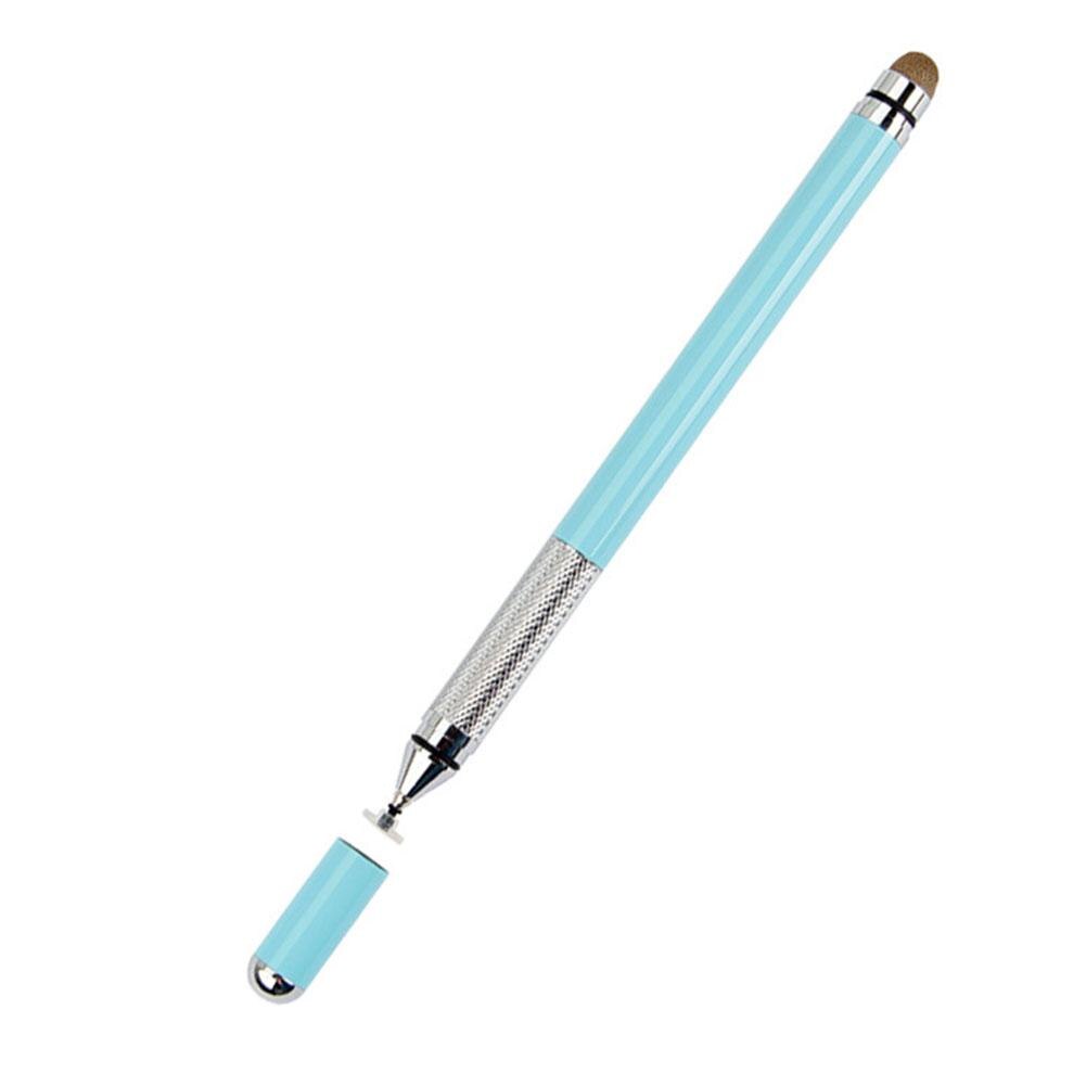 Active Stylus Pen Electronic Dawing Pen Conductive Cloth + Sucker 2 in 1 Metal Capacitor Active Stylus Pen