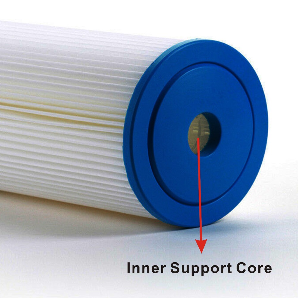 10 Microns Sediment Pleated Water Filter Cartridge Whole House Commercial Industrial 4.5" x 10 Inch , Washable and Reusable