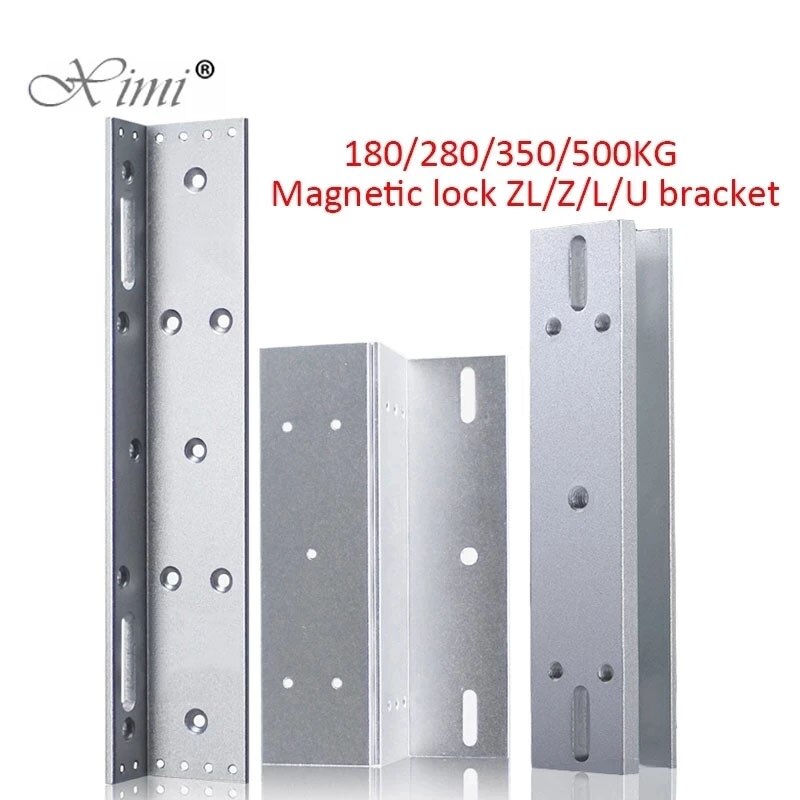 Cerradura magnética eléctrica para puerta de Control de acceso, cerrojo electromagnético de 280KG, 500 libras, 350KG, 800 libras, CC de 12V/24V