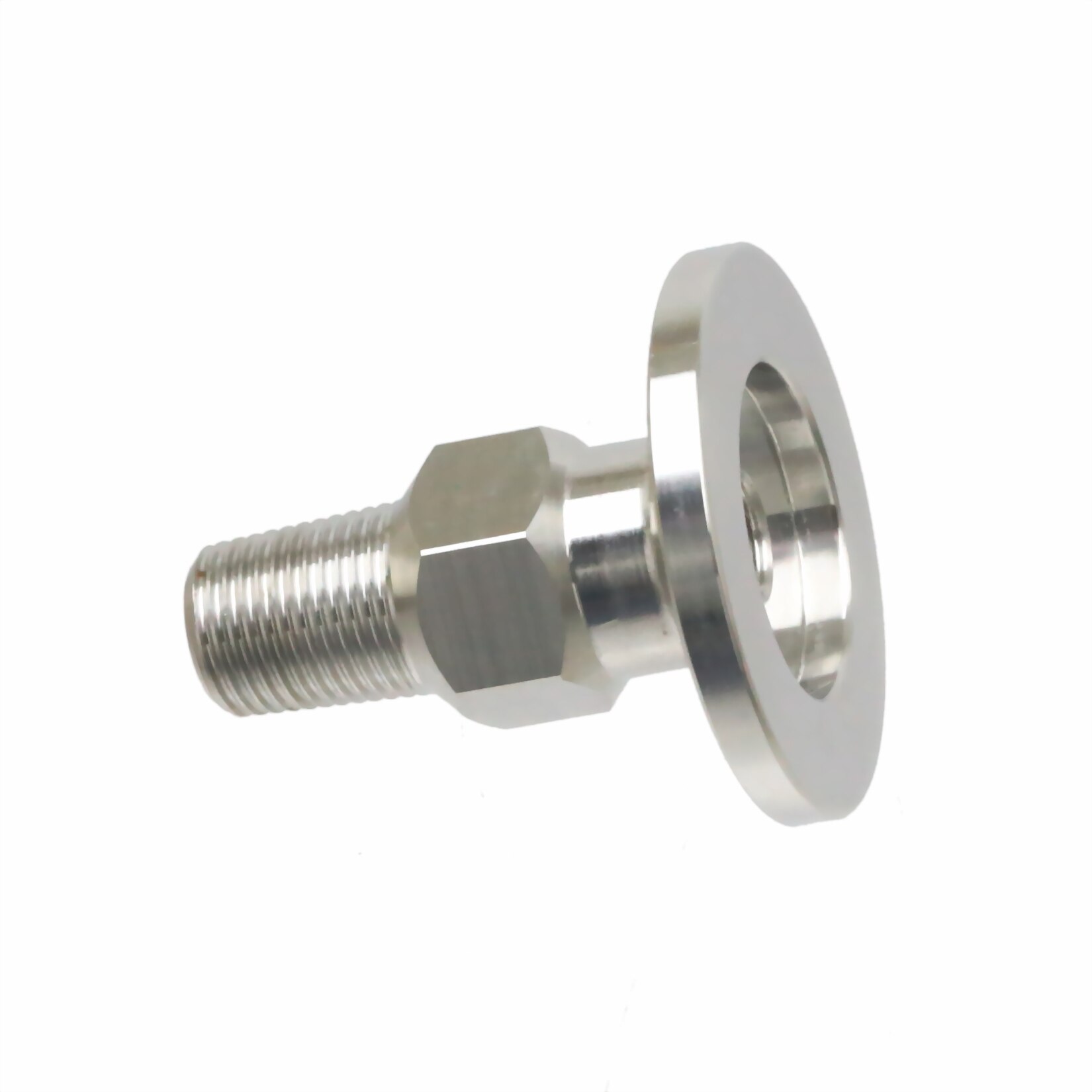 ISO-KF16 (NW/KF-16) to 1/8" inch Female PT Pipe Threads adapter Vacuum Flanges Fitting SS304 Stainless Steel 304