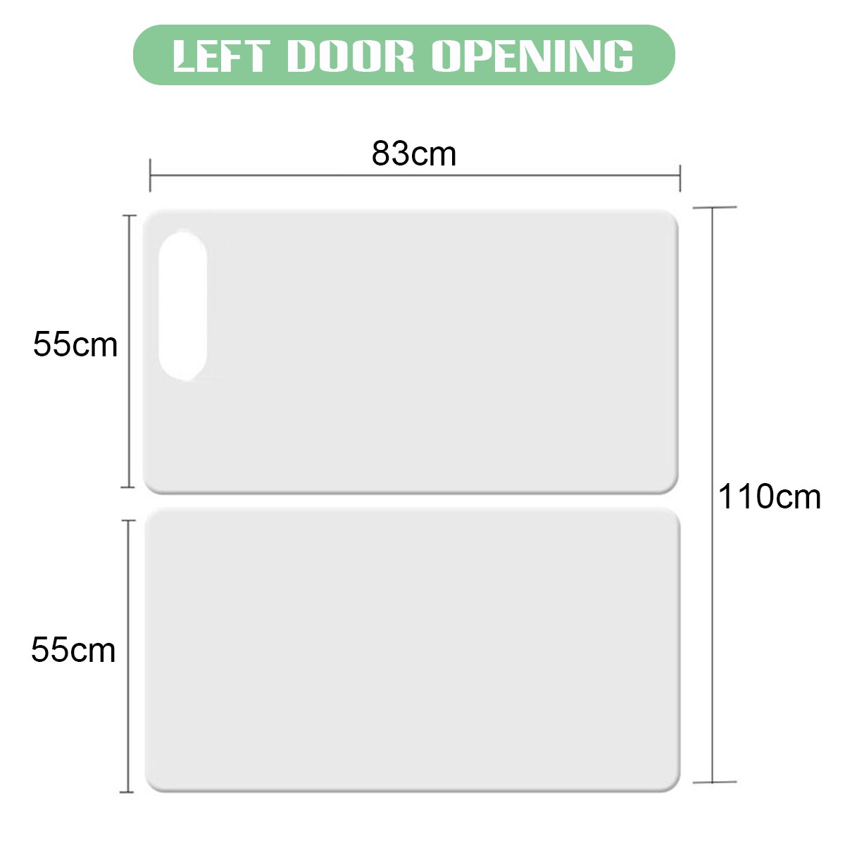 Protector antiarañazos para puerta de perro y gato, película protectora para sofá, muebles, almohadilla para sofá: 83x55cm Left Door