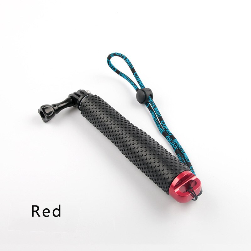 Selfie stick uttrekkbar håndholdt monopod for gopro hero 10 9 8 7 6 5 gopro max osmo action insta 360: 19 tommer rød