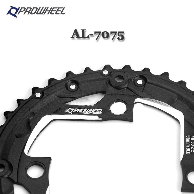 Prowheel fiets tandwielen 64/96/104 bcd mtb fiets kettingblad 22/24/30/32/40/42/44t kettingbladen mountainbike crankstel tand onderdelen