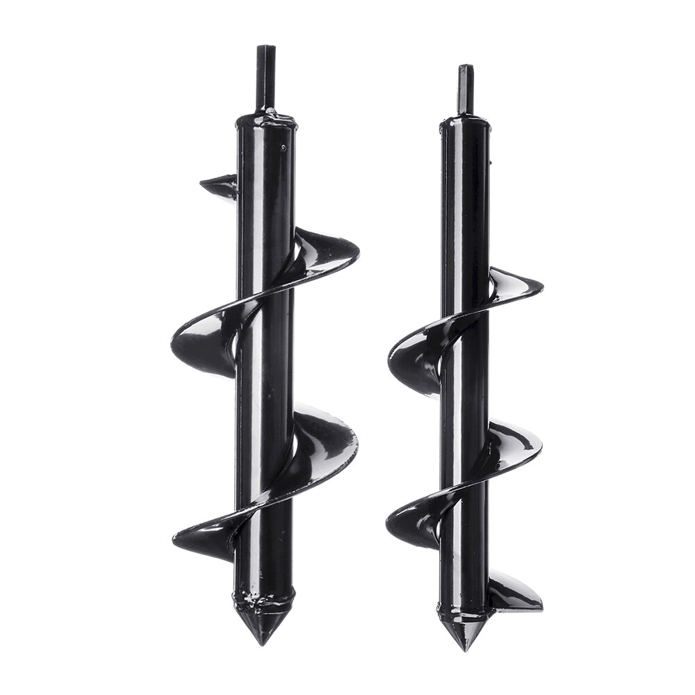 Garden Auger Spiral Drill Bit Tool Flower Planter Bulb Shaft Drill Auger Yard Gardening Bedding Planting Hole Digger Tool