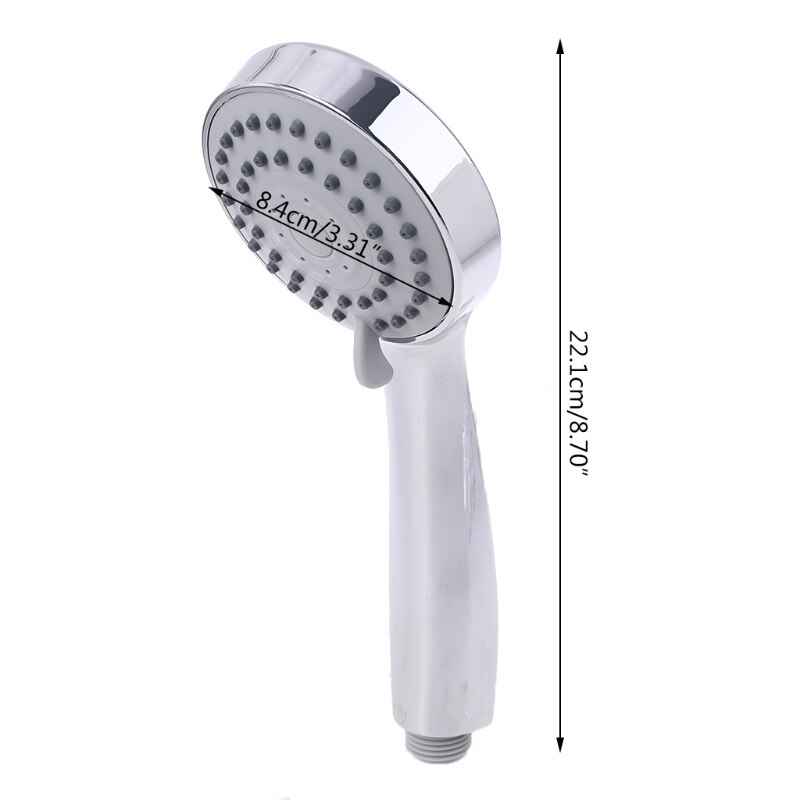 High Pressure Handheld Shower Set With Hose Bracket and 3 Spray Settings, Chrome