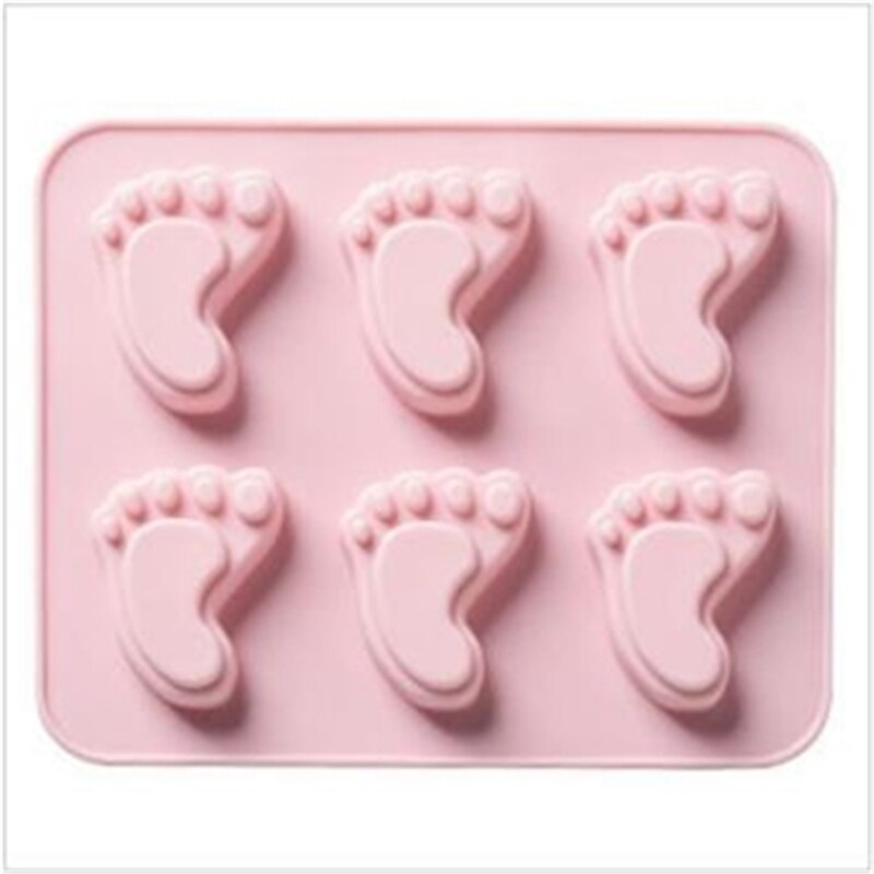 Kitchen Dining Tools Cake Mold 13x15cm DIY Silicone Cake Decorating Moulds Candy Cookies Chocolate Baking Mold Tray: Pink