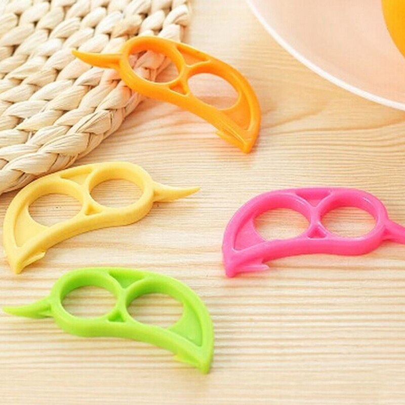 5 Pcs Plastic Fruit Slicer Opener Cutter Orange Peelers Zesters Lemon Grapefruit Kitchen Gadgets At Random
