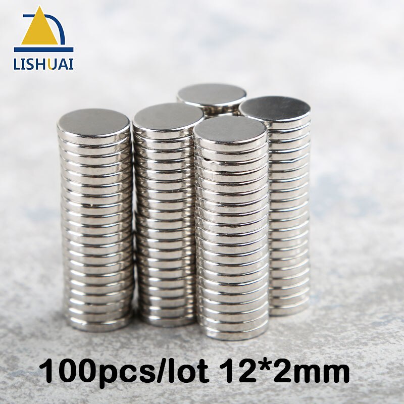 LISHUAI 12mm X 2mm N35 Sterke Ronde Schijf Magneten Zeldzame Aarde Neodymium magneet Permanente magneet Ronde magneet 50 /100/200 stks: 100pcs