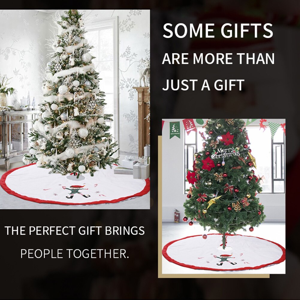 Christmas Tree Skirt Circular Tree Base Tree Apron Festival Party Decor Merry Christmas for Home Skirts Year Decoration