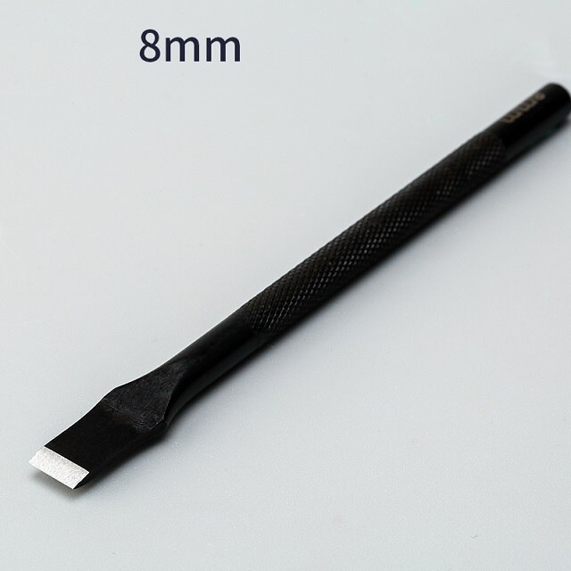 Leather Craft Tools Slot Punches 3/5/6/8/10/12mm Hole Punches Straight Punch Cutter Tools DIY Leather Craft Hand Work Tool: 8mm 1 pcs