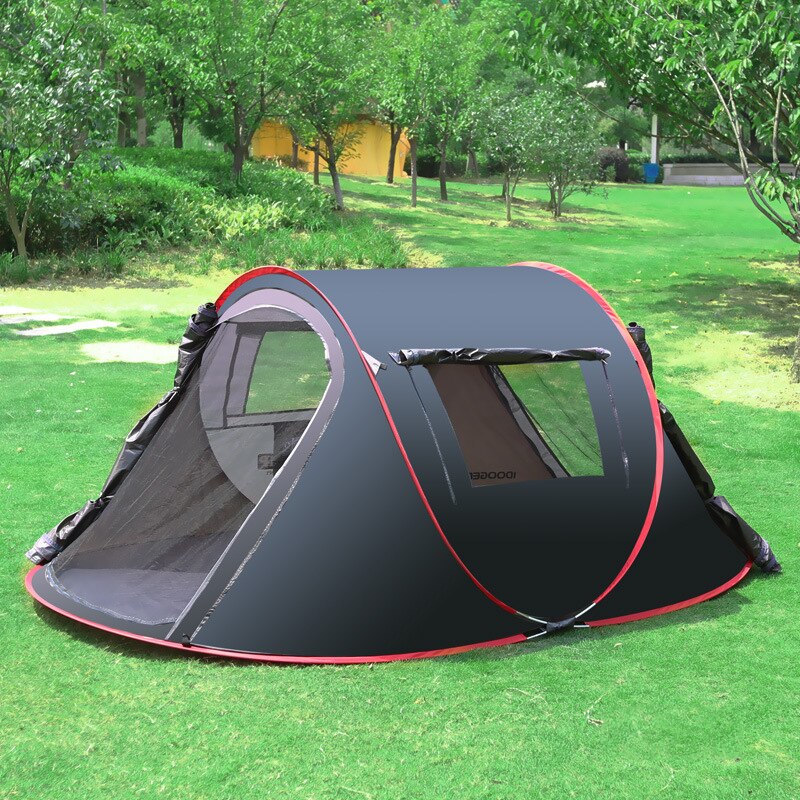 Camping Pop Up Tent Waterdicht Past 2-3 Personen Draagtas Inbegrepen: Black