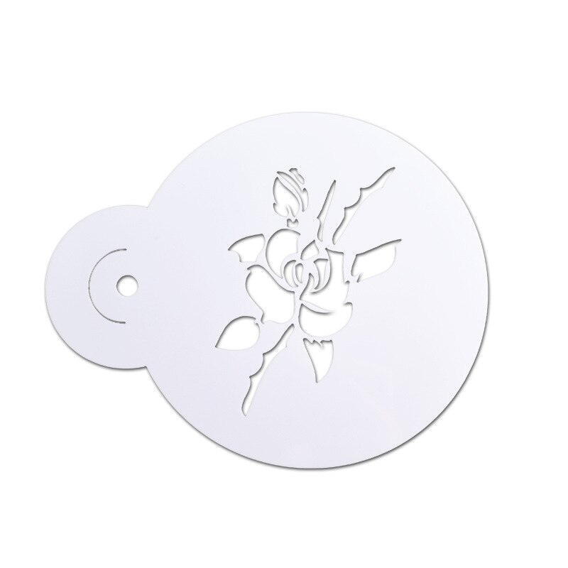 6 stk kaffedekorationsstencils fancy printmodel kaffeskum sprayskabelon  tn88
