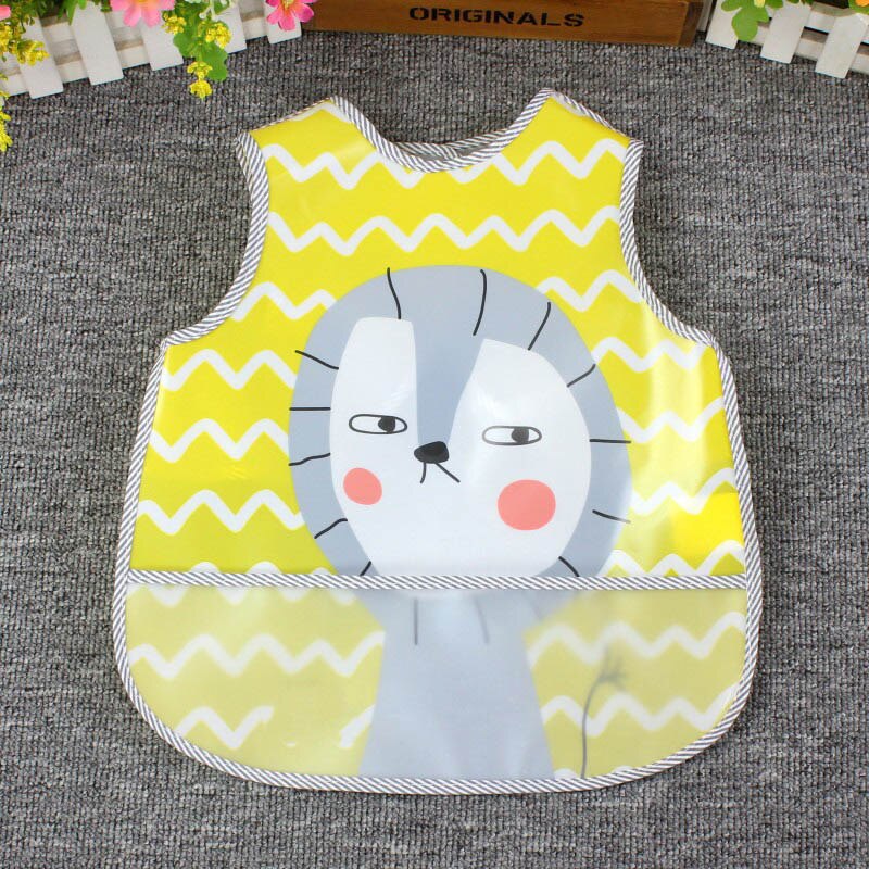 Waterdichte Baby Slabbetjes Leuke Cartoon Dieren Baby Meisje Jongen Bib Verstelbare Mouwloze Voeden Slabbetjes Kinderen Burp Doeken