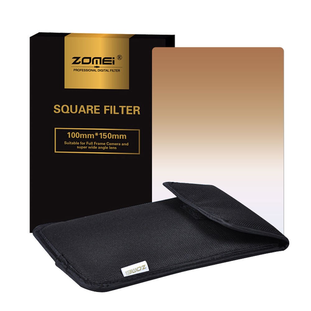 Zomei-Kit de filtro cuadrado para Cokin Z-Pro Cokin Z Lee, set de Té Azul, naranja y rojo de 100x150mm