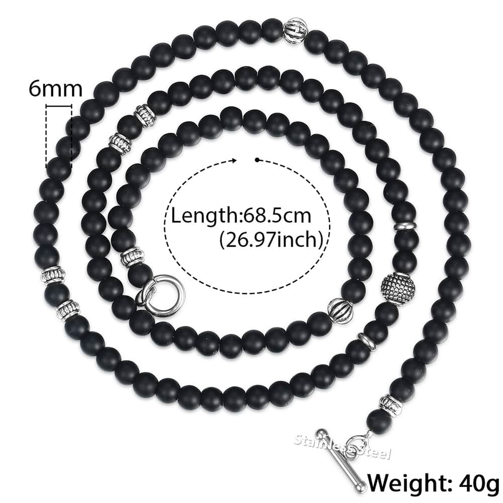 Collier homme Unique argent acier inoxydable flèche pendentif mat noir verre perlé collier mâle bijoux directe DNM07: DN16