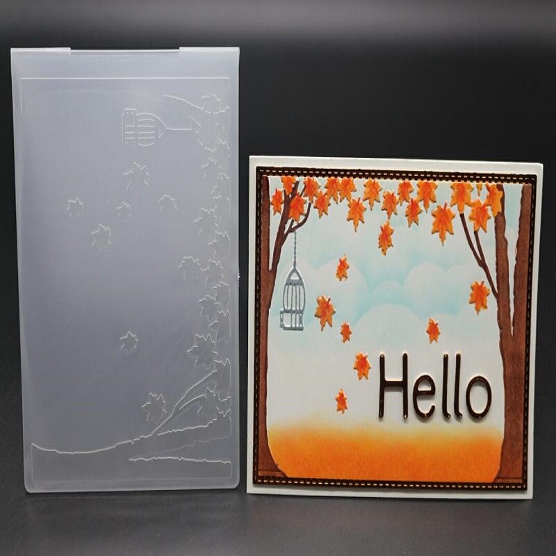 Plast prægning mappe diy scrapbookingalbum kort skære dør skabelon håndværk diy kort dekoration mix