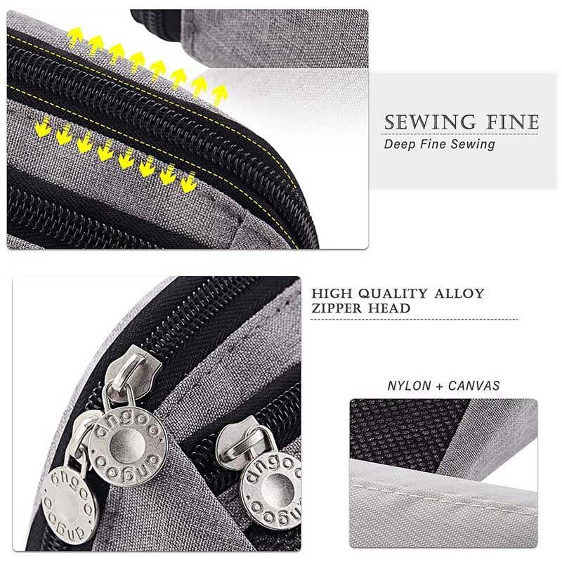 ANGOO Pencil Case Big Capacity Pencil Cases Canvas Pencil Holder with Zipper Stationery Pouch for Students School Supplies